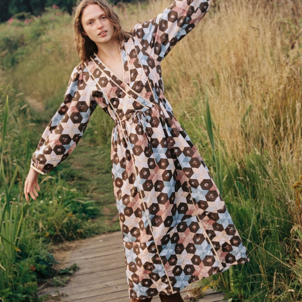 Sona Dress In Solstice Patchwork